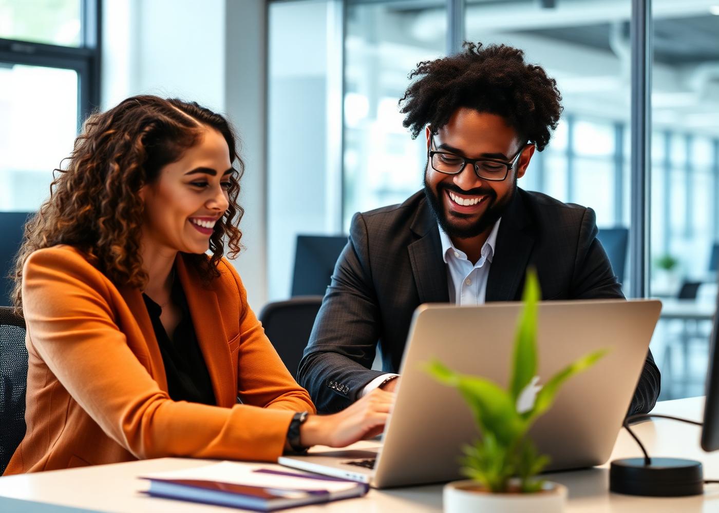 IT professionals collaborating